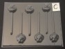 259sp Yellow Chicken Friend Face Chocolate Candy Lollipop Mold FACTORY SECOND